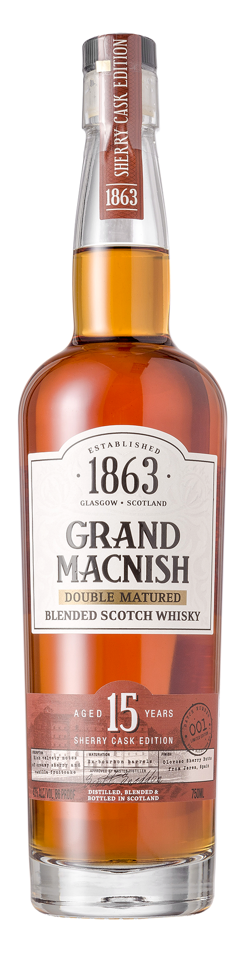 Grand MacNish 15-Year Double-Matured Sherry Cask