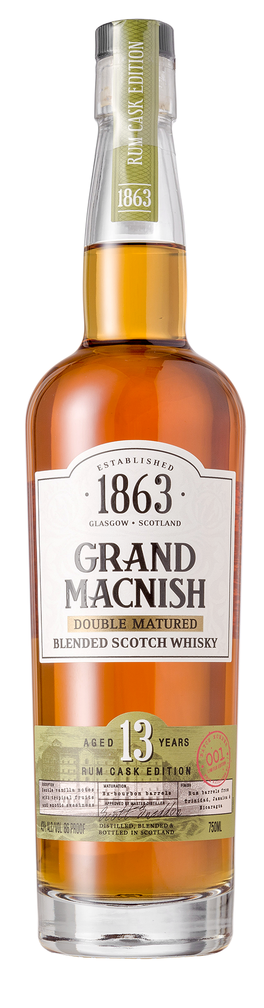 Grand MacNish 13-Year Double-Matured Rum Cask